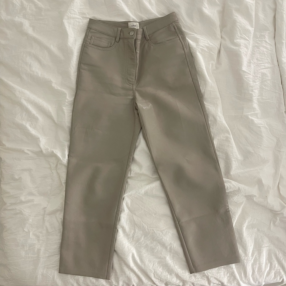 Aritzia Wilfred Melina Leather Pants